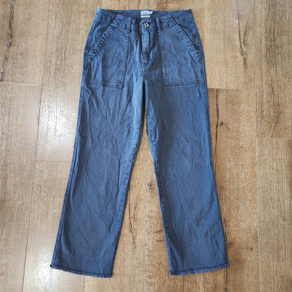 Faherty Grey Casual Raw Hem Utility Chino Pants 27 Normcore Minimal Cottage